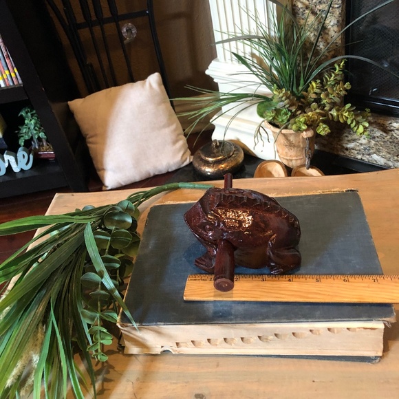 Thai Wooden Frog Carved Handcrafted, Thailand - Picture 7 of 9